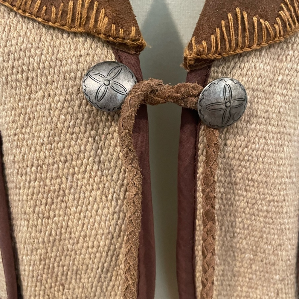 RRL Ralph Lauren Woven Vest with Bird Design - Picture 5 of 13
